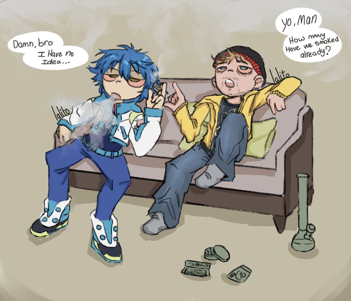 Fuck it, Jesse Pinkman and Aoba Seragaki crossover. 
#breakingbad #dramaticalmurder