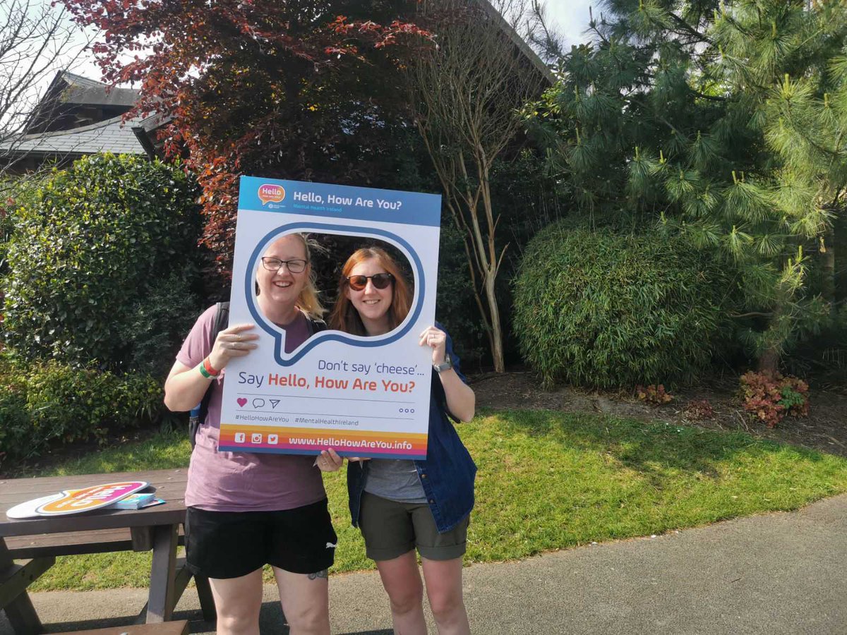Had an absolute blast with the Mental Health Ireland team last weekend over at @EmeraldParkireland The sun was shining and the rollercoasters were buzzing with excitement. A big shout out to all the lovely folks who took a moment to stop and say 'Hello'! 🌞🎢 #HelloHowAreYou