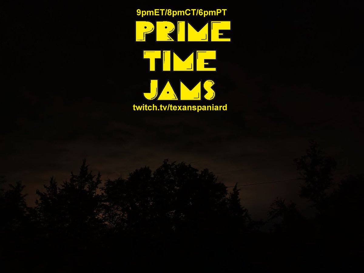 Amigos, tonight at 9pmET/8pmCT/6pmPT I'll be LIVE on #twitch for #PrimeTimeJams! Requests will be open, #coversongs & originals going down so come JAM w/ me tonight! #twitchstreamer #music #musicians twitch.tv/texanspaniard