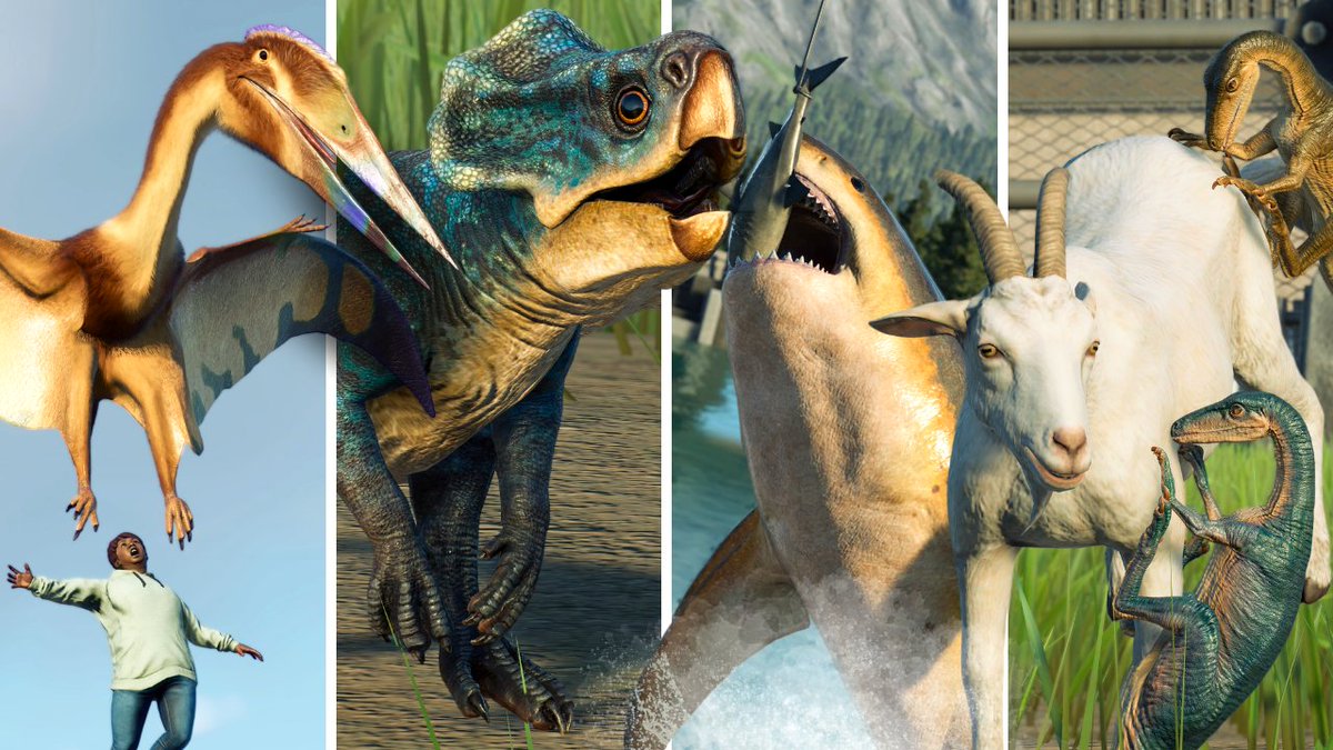 Let's take a look at all the new species added to @JW_Evolution with the new PARK MANAGERS' COLLECTION PACK and all their animations! 🔎🦖

It is such an awesome pack! 😍

youtu.be/APyvq4GeYlQ
#jurassicworldevolution2