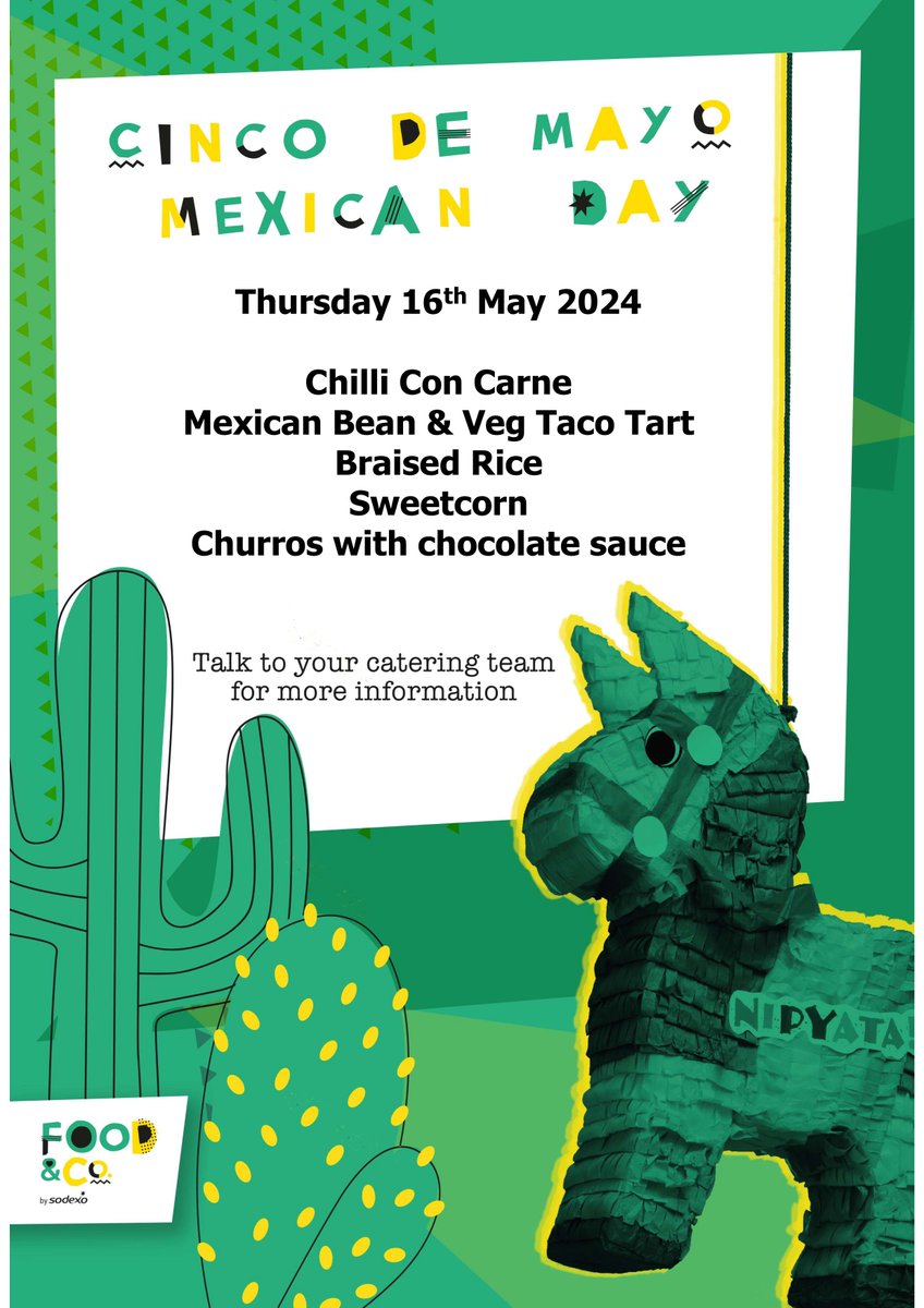 Tomorrow we have a Mexican themed lunch menu which looks super-delicious!

#WeAreMarton #WeAreBrightFutures #MexicanFood #CensusDay @BrightFuturesET