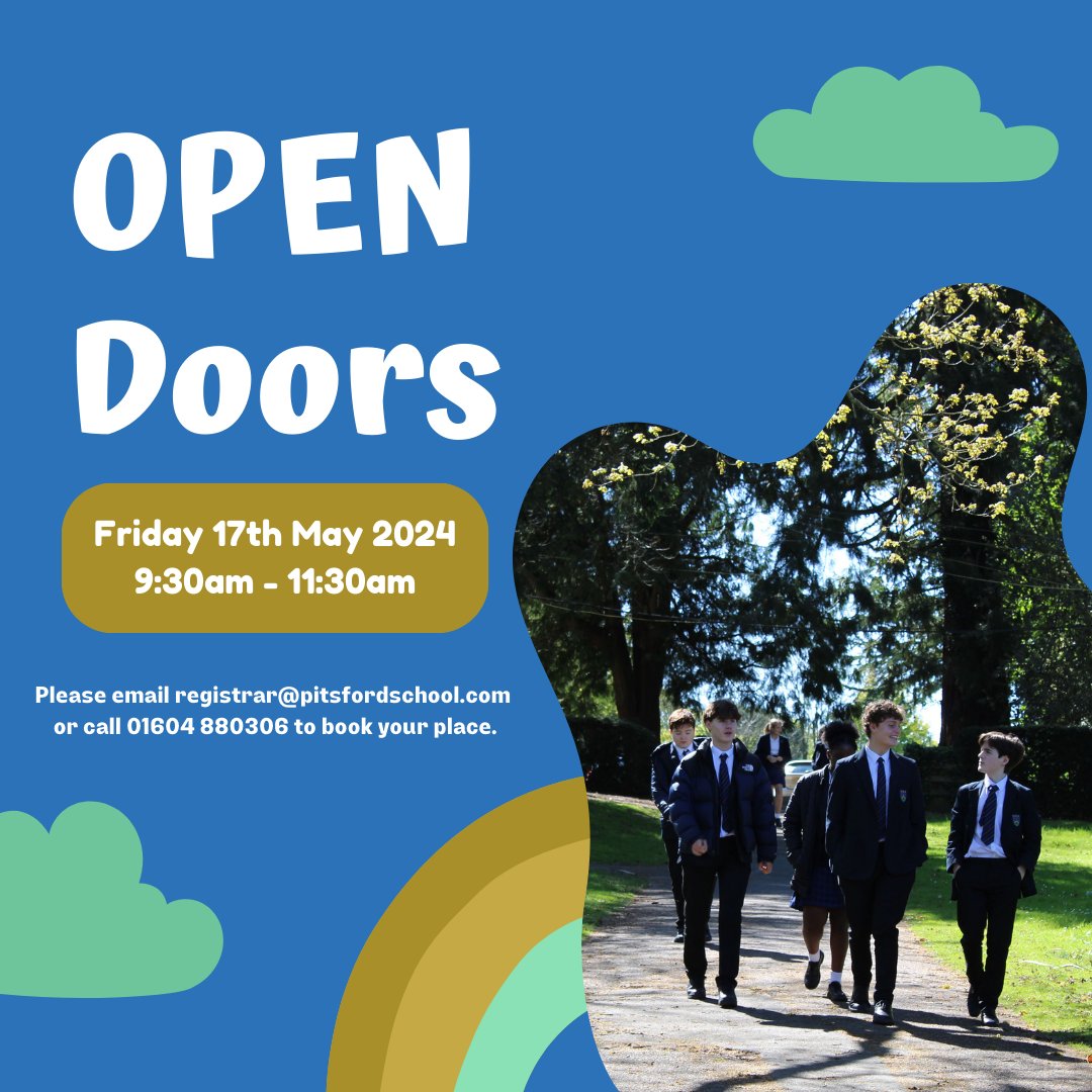 Find out how we nurture and support each student to reach their full potential. Don’t miss this chance to experience the Pitsford difference! To reserve your spot, please email registrar@pitsfordschool.com or call 01604 880306. We look forward to welcoming you!