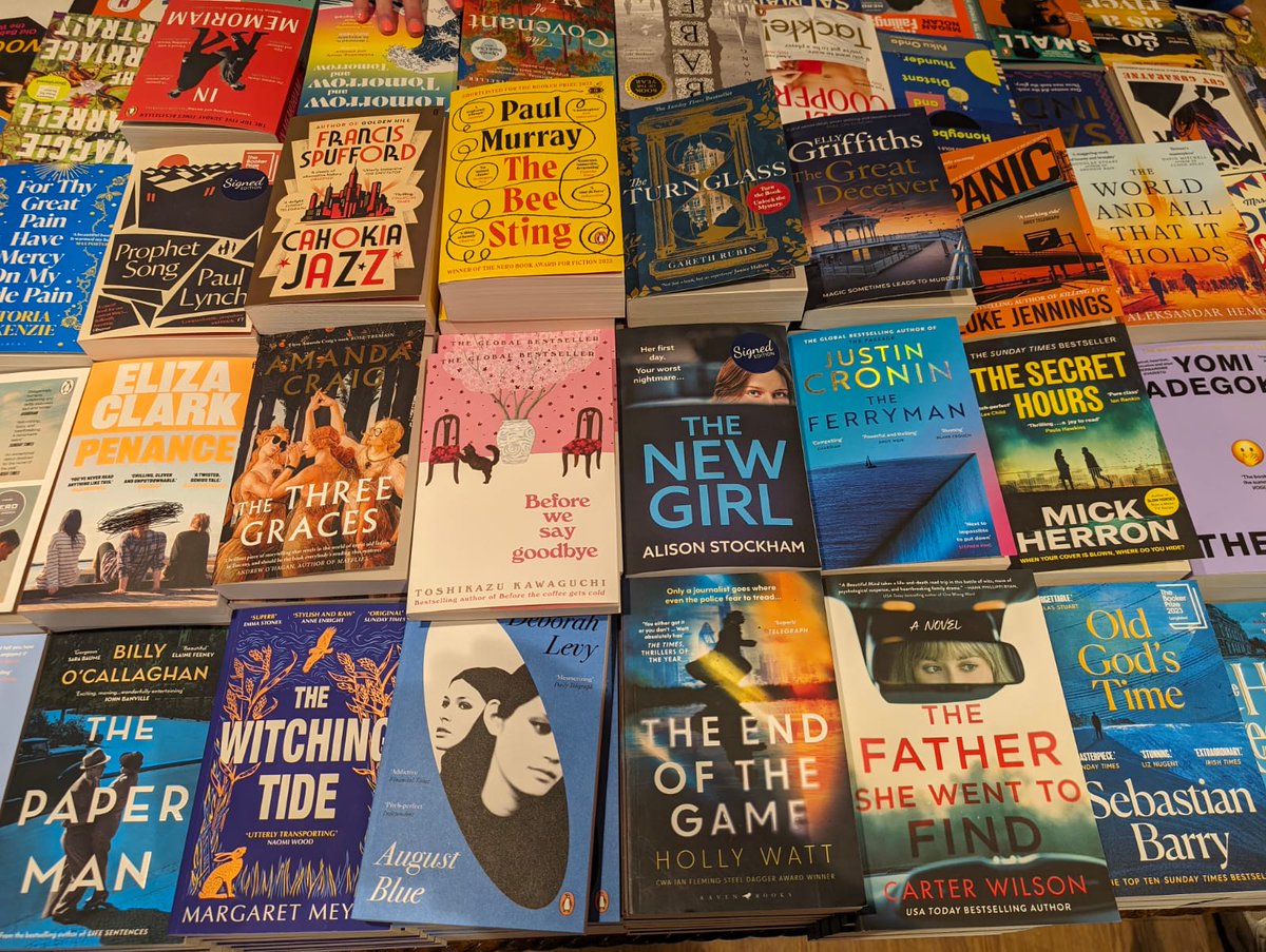 Whilst wading through the mud of a first draft for book four, it's gorgeous to see #TheNewGirl in such good company on @heffersbookshop #SummerReads table!