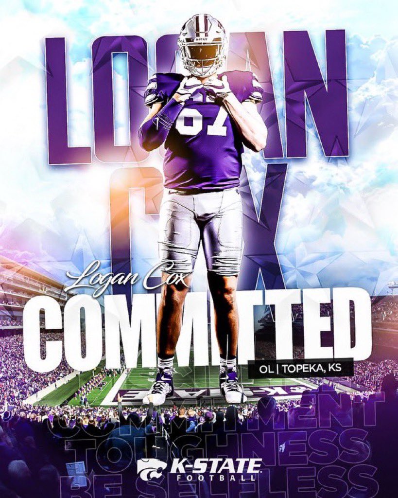 🔴+🔵=🟪 #AGTG After much consideration I’m blessed to say I’m committed to Kansas State University 1000% LETS WORK! #EMAW @CoachDrewDallas @CoachK_HutchFB @CoachCRiles @CoachKli @KStateFB @spedbraet