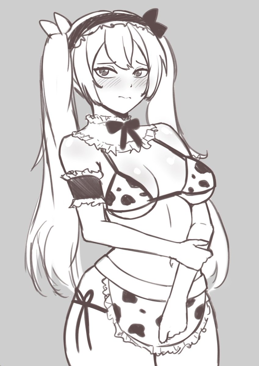 cipher4109's tweet image. I give you
Cowmaidkini Doki
Plus, a follow-up post soon