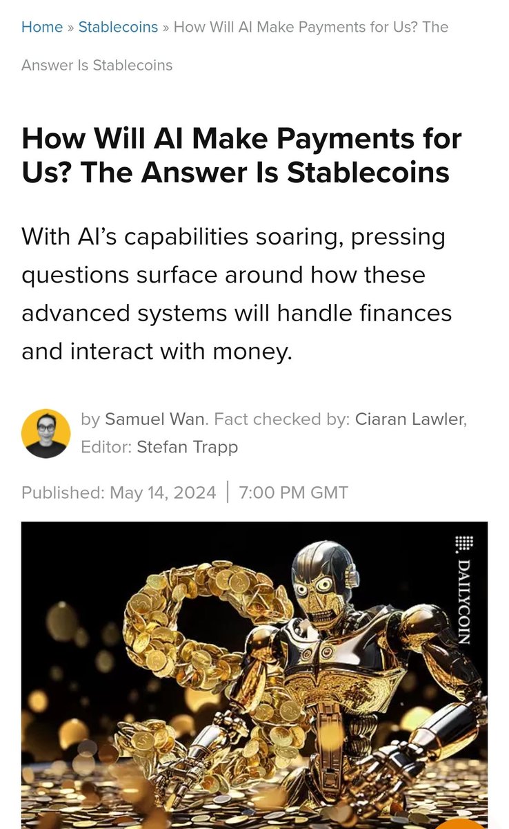 Stablecoin and AI bull market cycle?! 👀👀👀 Can't spell $pDAI without AI 

$pDAI to $1.00