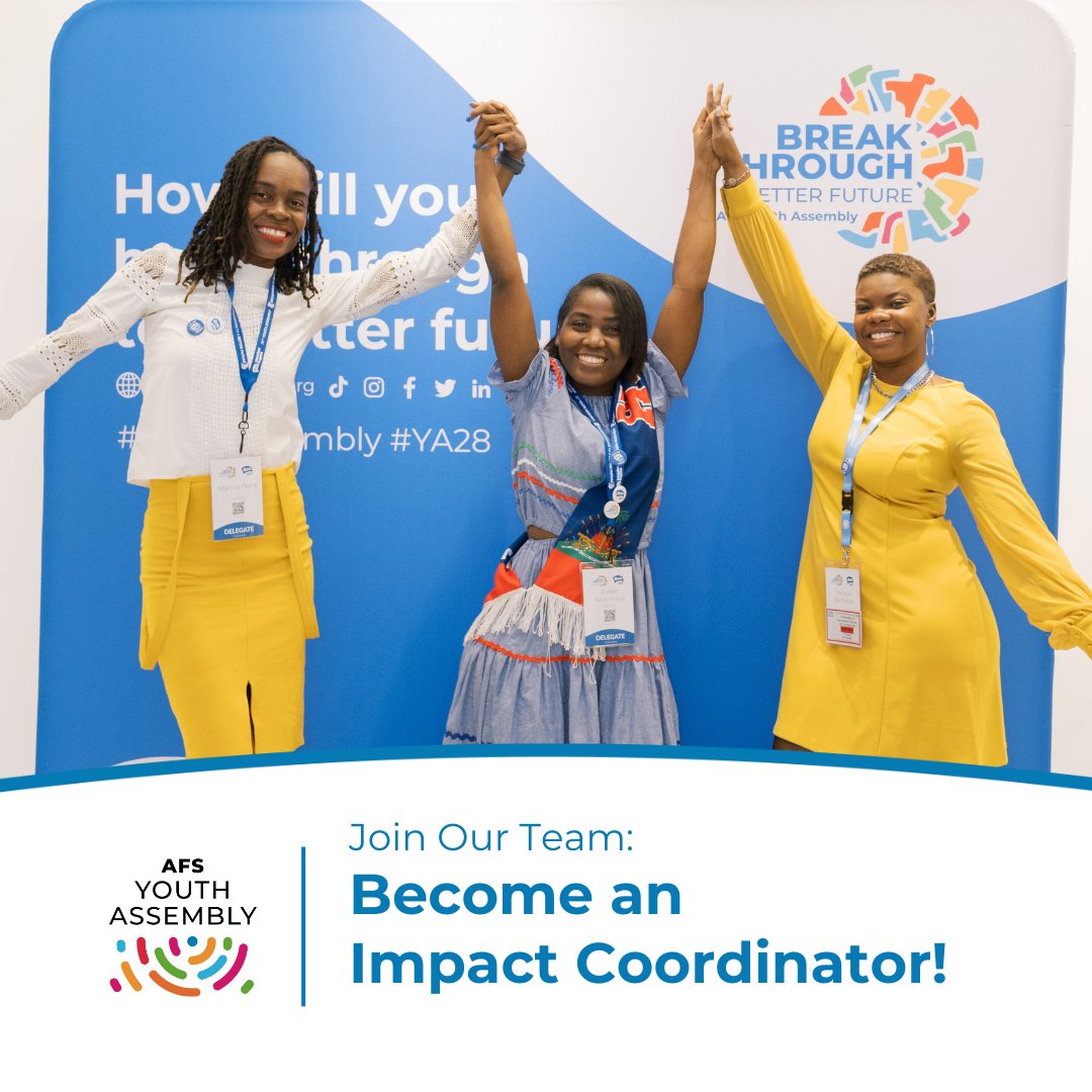 Time is running out for a chance to become an Impact Coordinator! If you’re looking to mentor young leaders in your community, develop and share resources that help people make a difference, and share your experience with others - apply today.

youthassembly.org/2024/04/11/bec…

#YA29