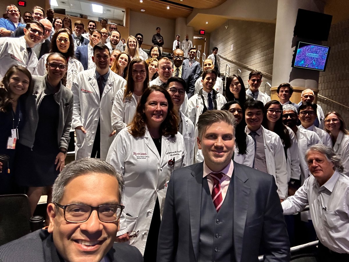 Thank you @JMHernandez_MD for coming to @rwjsurgery as our Inaugural Keynote Speaker for Resident Research Day. Amazing work and perfectly set the stage for the day! @RWJMS Selfie photo credit:@SurgEdMD