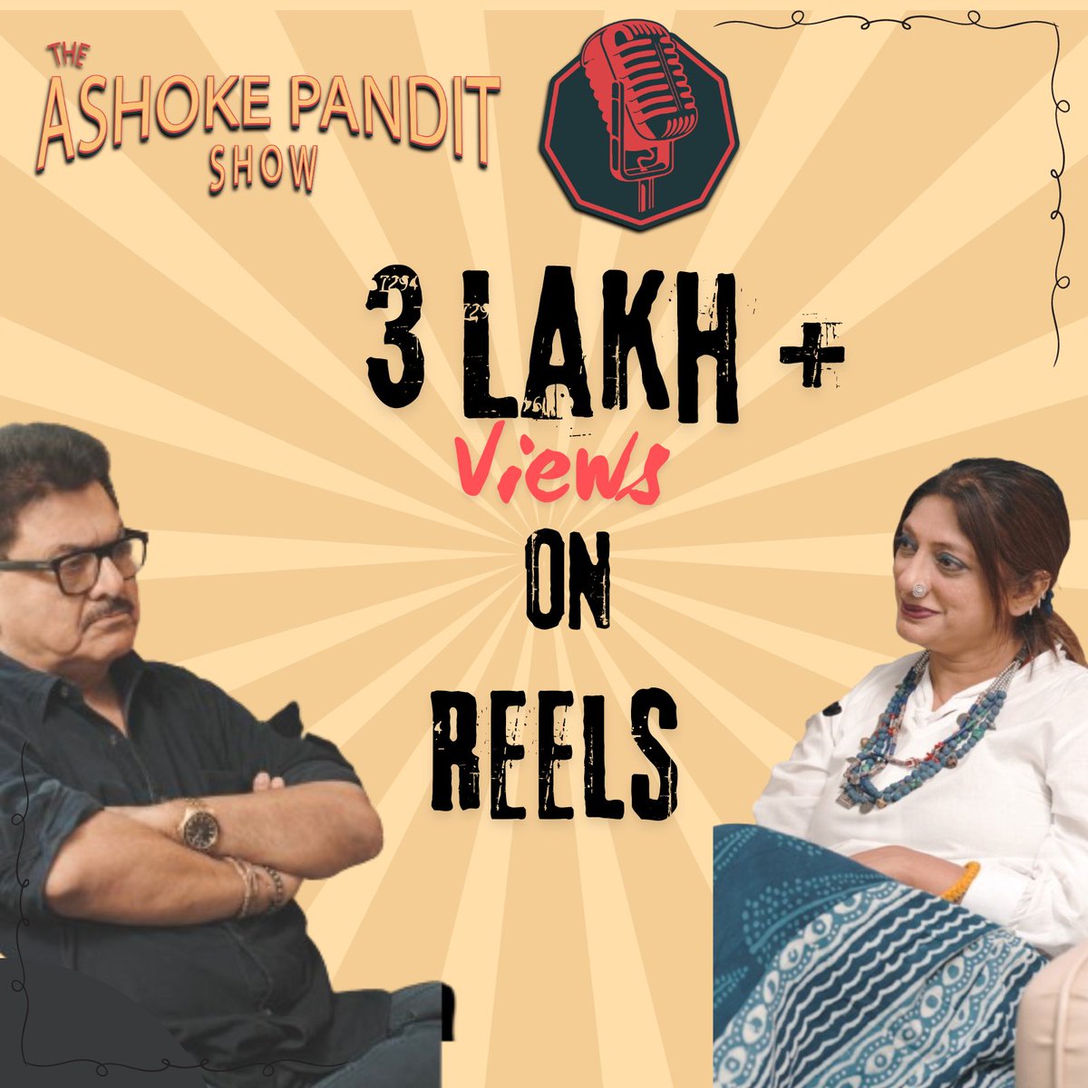 Thank You for the love & support towards our show 🥰 #TheAshokePanditShow #ashokepandit #jignavora #intsgram #reels #successs #love #support #podcast