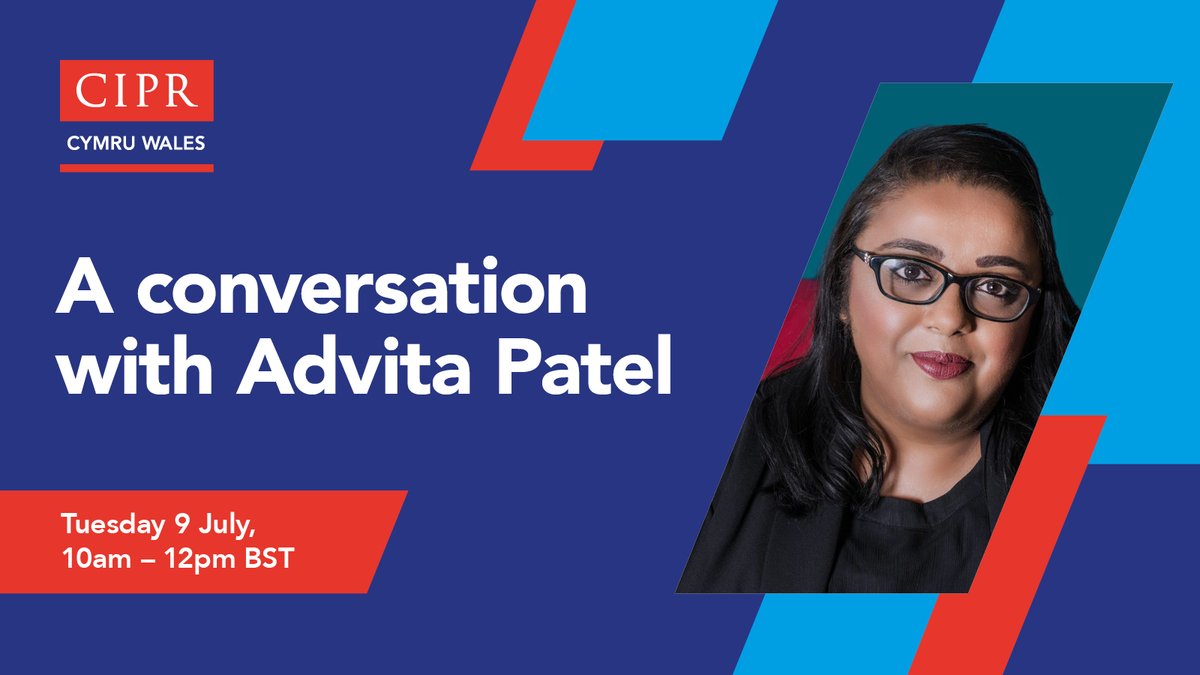 📢 NEW EVENT ANNOUNCEMENT 📢 The fantastic @Advita_p, @CIPR_Global president-elect and @CommsRebel founder, joins us in July to share her thoughts on inclusive work cultures, communications and leadership. Find out more and sign up here: cipr.co.uk/CIPR/Events/Ev…