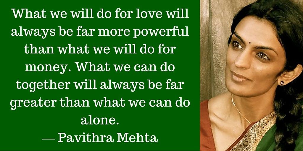 Employee Engagement Quote by Pavithra Mehta: What we will do for love will always be… #EmployeeEngagement