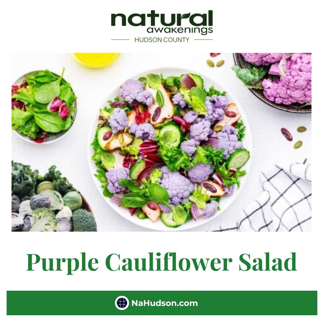Purple Cauliflower Salad nahudson.com/2024/04/29/488… 

#purplecauliflowersalad #nutrition #healthyfood #recipes #food #hudsoncounty #newjersey #nj