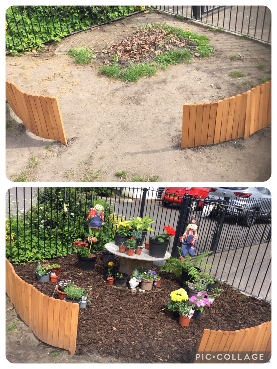 Before and after shot of our year 2 gardening plot… we have our art project pebbles exhibit here and a few finishing touches… but wow, what an improvement 👩‍🌾🧑‍🌾💫👏🏻⭐️ <a href="/AcreHall/">Acre Hall Primary School</a> <a href="/BrightFuturesET/">Bright Futures Educational Trust</a>