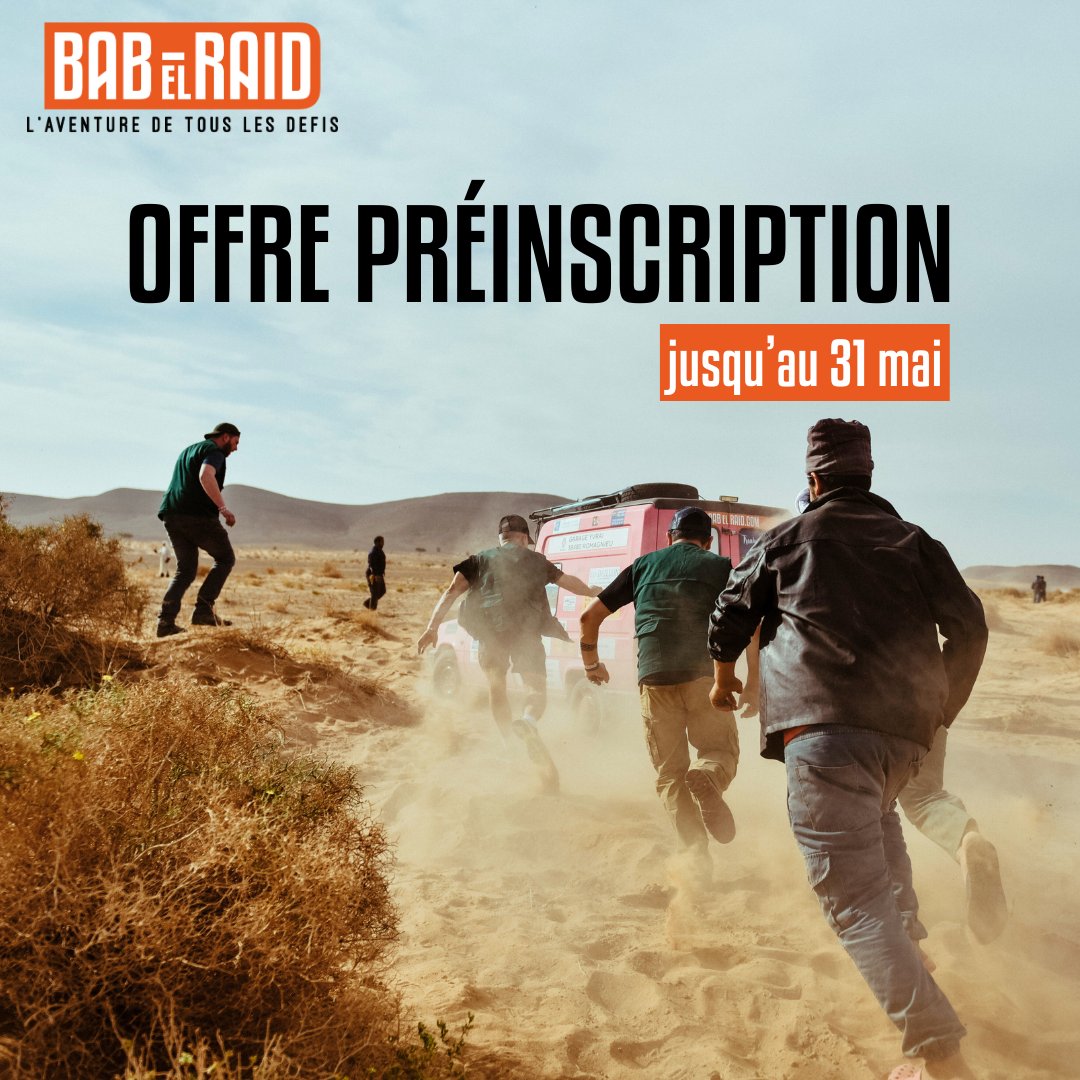 babelraid's tweet image. Offre Flash #babelraid2025 🤩

Pour toute inscription avant le 31 mai, bénéficiez d'une réduction de 150€ sur vos droits d'inscription 2025.

Pour en profiter, c'est par ici ➡ babelraid.com/participer/pre…

#Babelraid #Babelraid2025 @MaiengaEvents  #RallyeRaid #Aventure #Raid #Fun