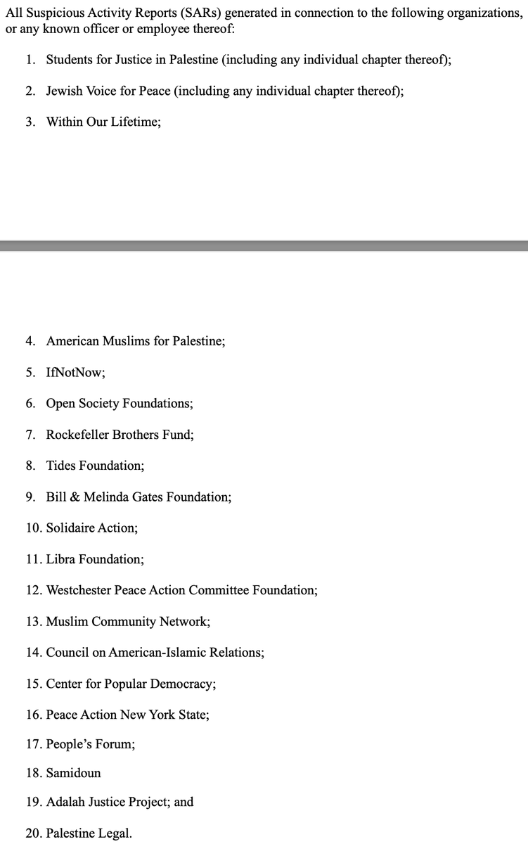 Representatives James Comer & Virginia Foxx wrote to Treasury Secretary Yellen asking for 'All Suspicious Activity Reports' on a range of groups, saying they are investigating sources of funding for 'pro-Hamas, antisemitic, anti-Israel, and anti-American protests' on US campuses