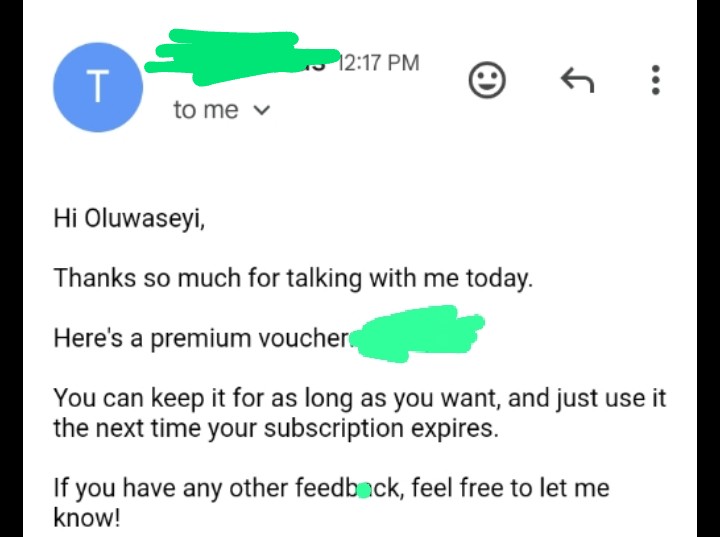 I got a 3-month Tryhackme voucher💃💃. Thank you so much @RealTryHackMe and @akintunero. I'm really grateful
