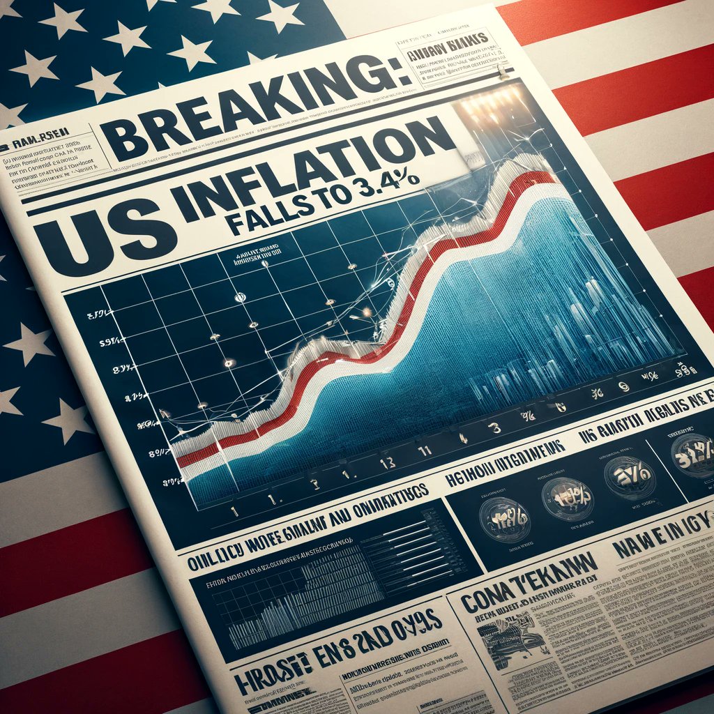 BREAKING: 🇺🇸 US inflation falls to 3.4%