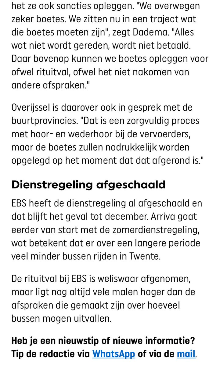 Daarom stelde ik vanochtend mede namens de SP mondelinge vragen in de commissie Verkeer en Vervoer over de rapportage en de ontwikkelingen in ons OV. <a href="/rtvoost/">RTV Oost</a> schreef een artikel over de beantwoording 👇🏻 Blij met de inzet van GS, want er moet nog flink wat gebeuren. (2/2)