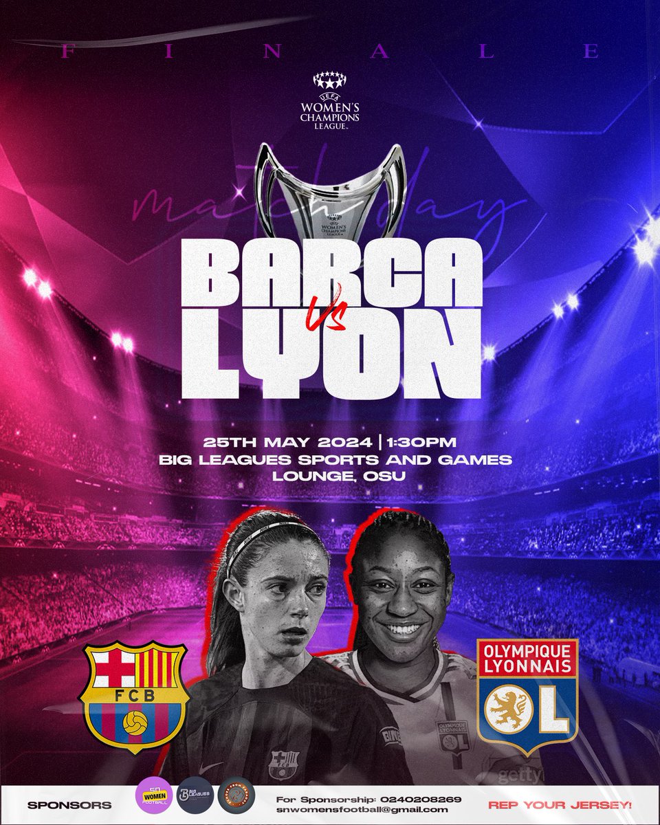 ⏳10 DAYS TO GO 🥶🔥

It’s the #UWCLFinal2024 WATCH PARTY right in the heart of Accra. 

You can’t miss this 🔥
#UWCL #UWCLFinal
