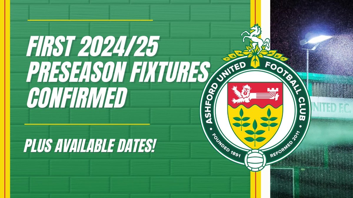 The first 2024/25 Pre-Season Fixtures of a packed schedule confirmed. Plus available dates for friendlies. 🔗 buff.ly/3UPQUrg #AUFC #coynab