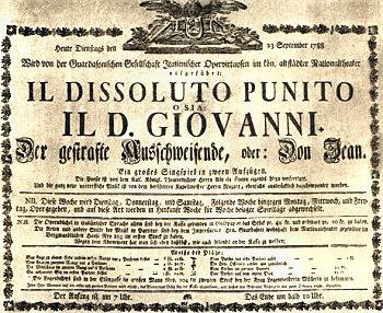 Il 'Don Giovanni' andò in scena il 29 ottobre 1787 al Nationaltheater di Praga «cccolto con il più vivo entusiasmo», come scrisse Mozart all'amico von Jacquin. L'opera restò in cartellone per molte settimane. Stasera alle 19:00 la seconda recita. In bocca al lupo a tutti!