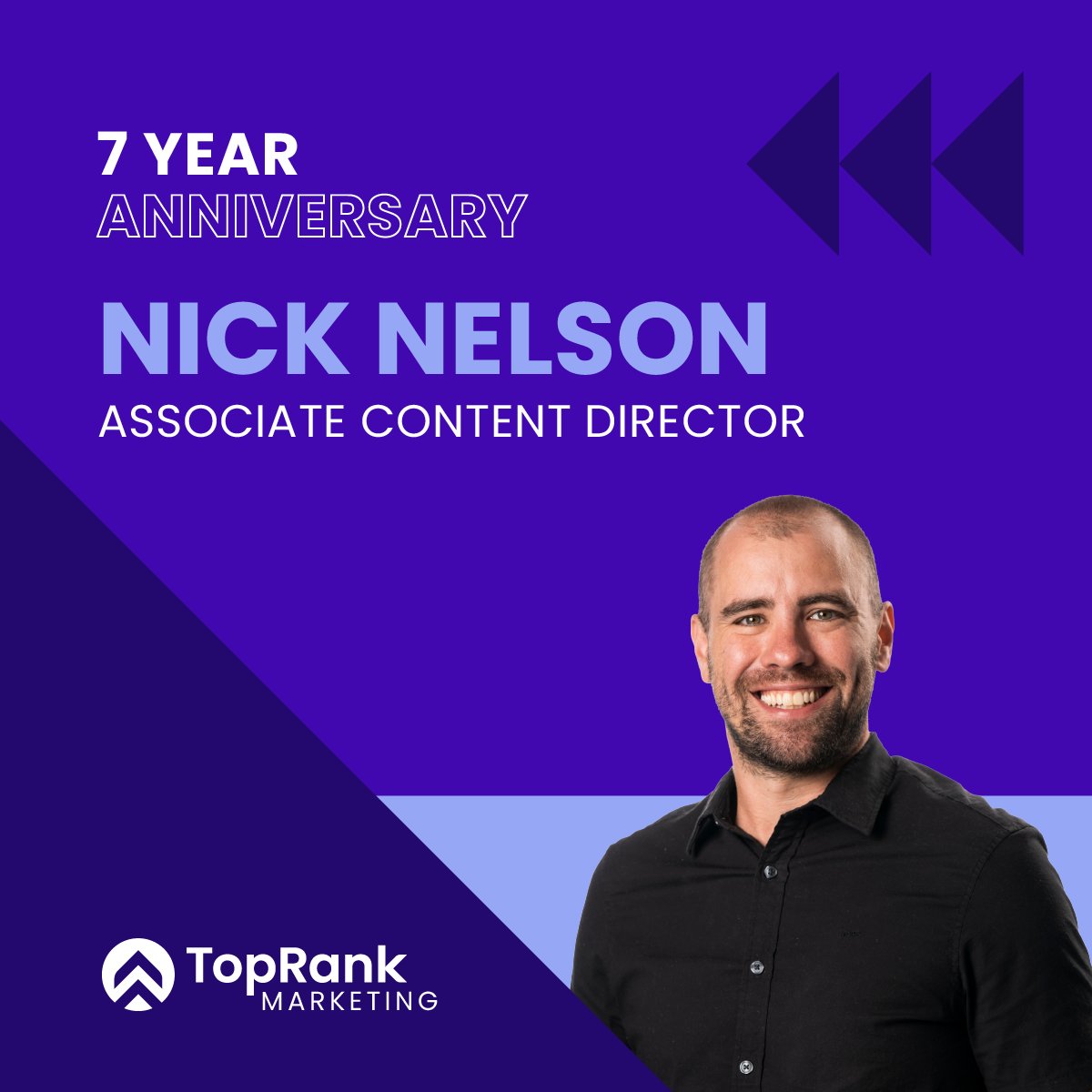 Cheers to 7 years of creativity, collaboration, and storytelling with our Associate Content Director, @NickNelsonMN! 🎉✨ 

Thanks for all you do, Nick! 

#WorkAnniversary #B2BMarketing #Milestones