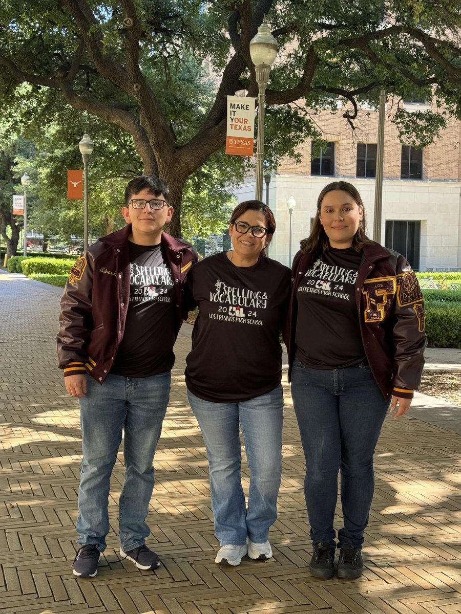 State Bound again for my Spellers! Congratulations to Eduardo and Sydney! #iteachlfu