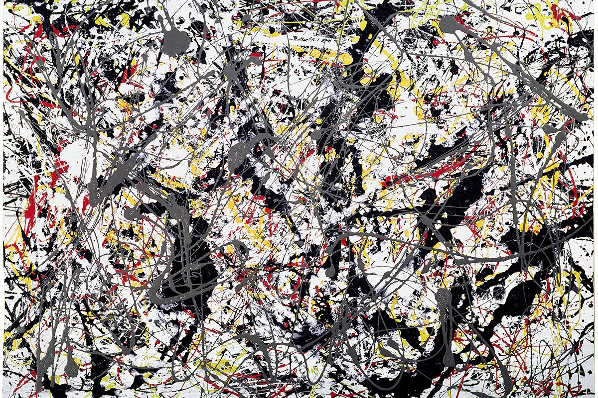 Silver Over Black, White, Yellow, and Red , 1948 by Jackson Pollock