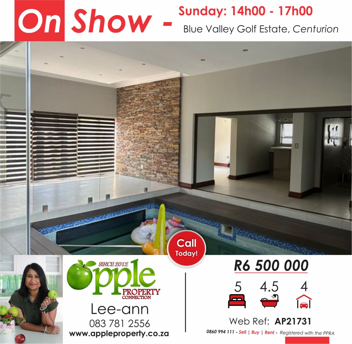 😎CHECK IT OUT!
🎉ONSHOW
#forsale #forrent
#midrand #bluevalleygolfestate #centurion #nationwide #ApplePropertyConnection
0860 994 111 | appleproperty.co.za