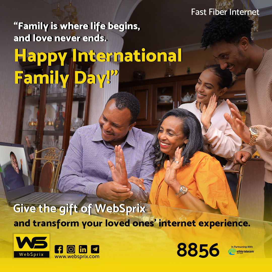 Happy International Family Day!”
Give your loved ones the gift of lightning-fast internet speeds and seamless connectivity with WebSprix. It's the gift that keeps on giving!

#WebSprix #FamilyDay#GeatAheadOfTime