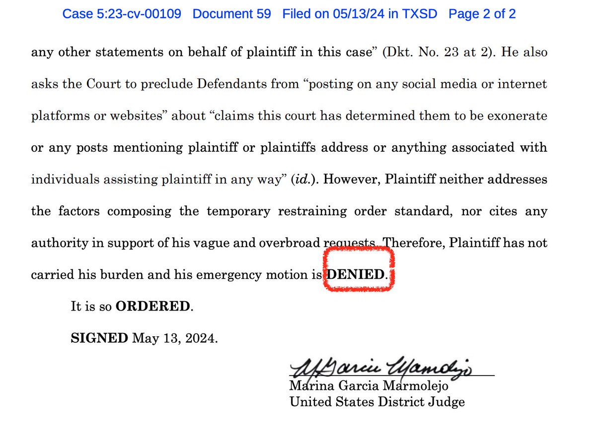 FREE SPEECH WINS! Obama Accuser, Larry Sinclair’s request for a restraining order against me and @edkrassen in order to block our free speech has been “DENIED” by a Texas judge after we called the meat store where he claimed to be living to verify if he lived there, like he