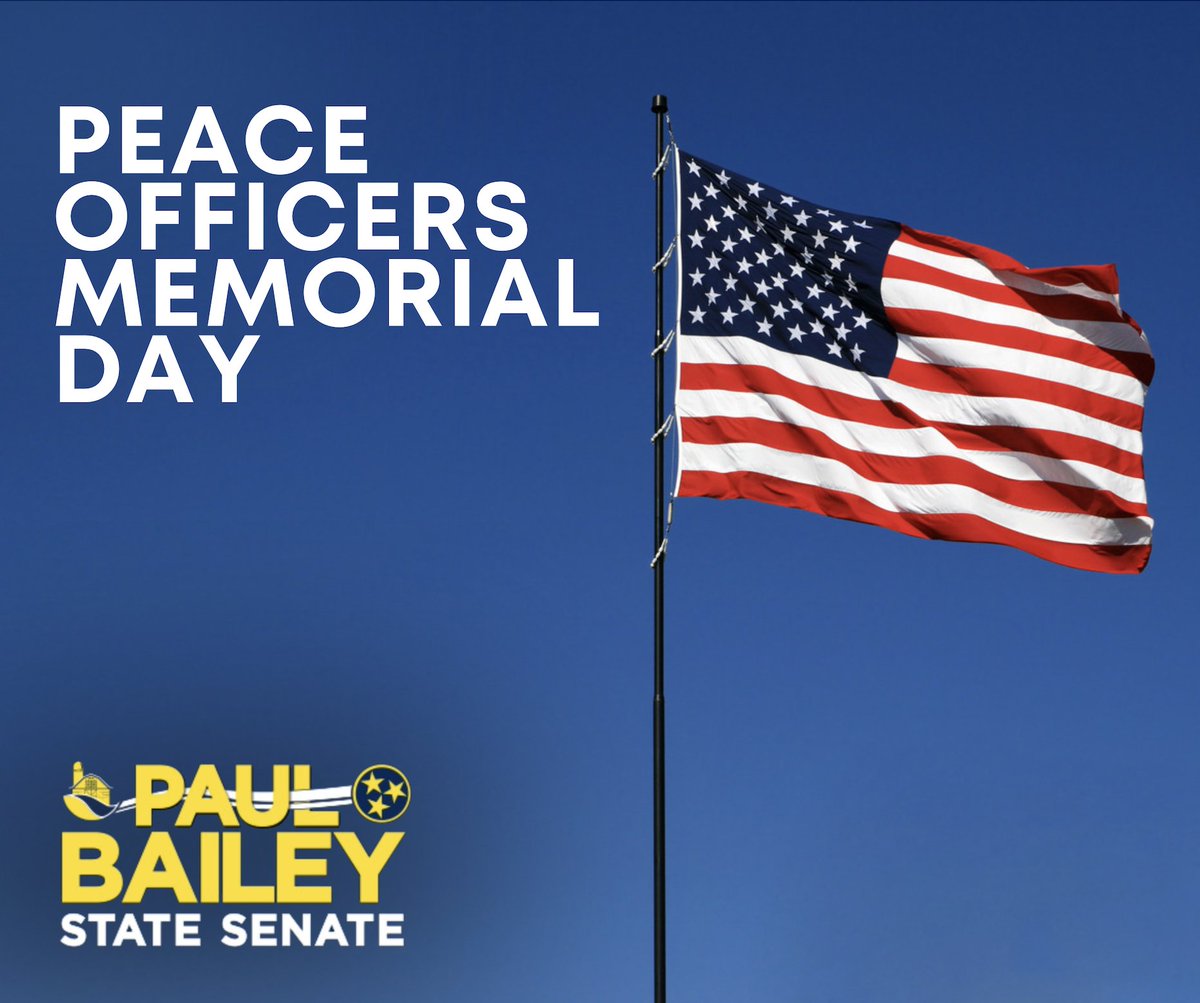 Today, on Peace Officers Memorial Day, we solemnly honor and remember the brave officers who have fallen in the line of duty. We extend our deepest sympathies and respect to their families and colleagues.