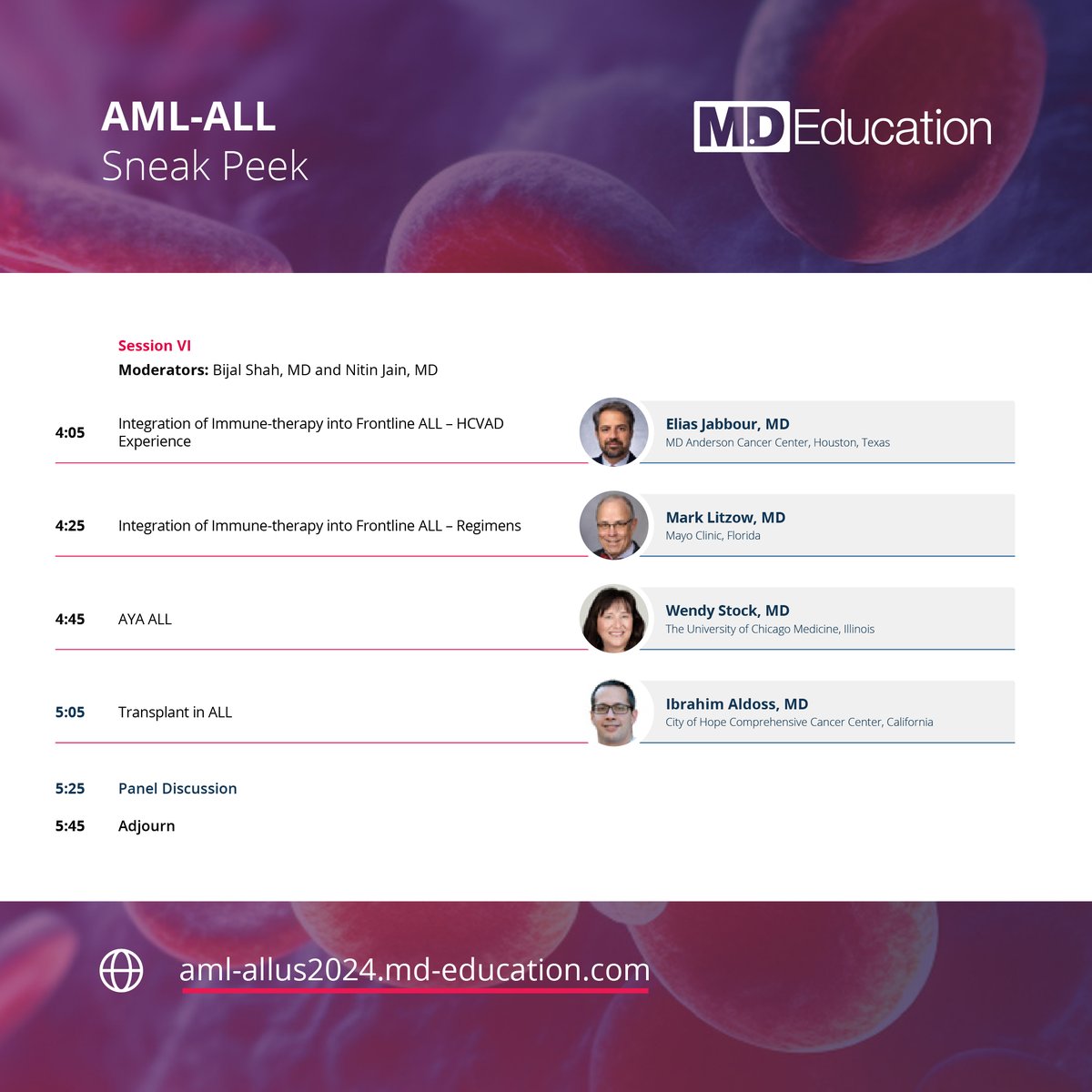 🌟 Day 2 of AML-ALL US Focus Announcement! 🌟 After Day 1's reveal yesterday we are excited to bring to you Day 2's line up, which will bring you great presentations and discussions in both the AML and ALL space. For sign up just click 👉 aml-allus2024.md-education.com 🗓️ When: July