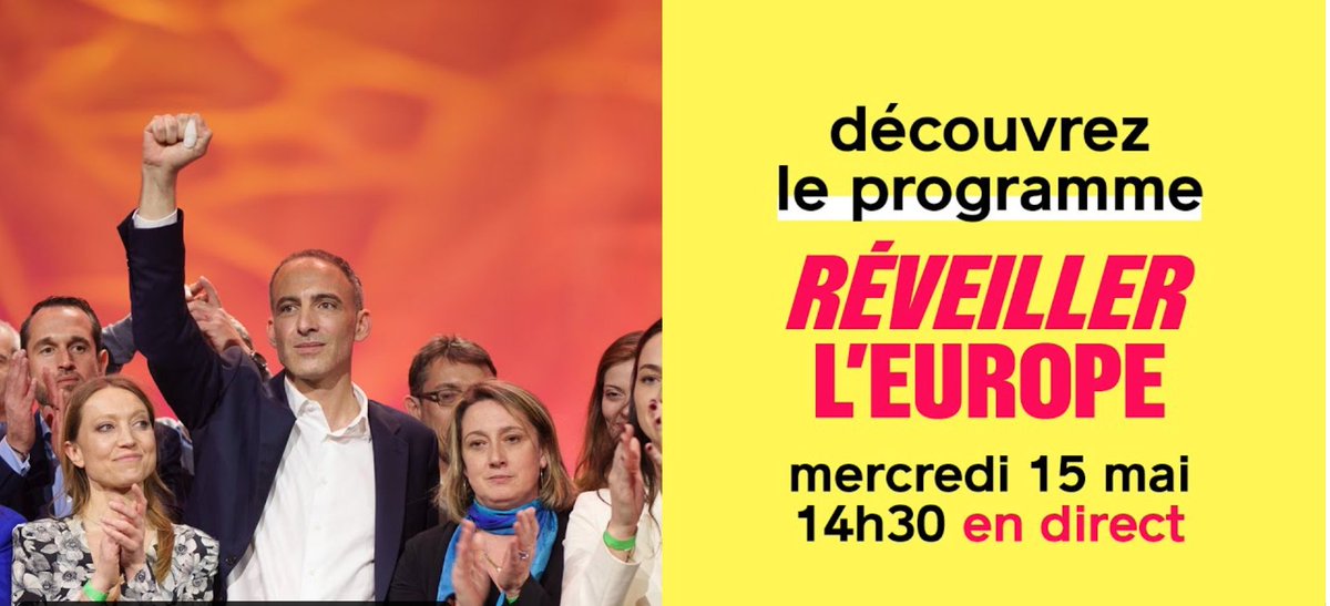 🇪🇺🌹Pour suivre la présentation du programme « #ReveillerlEurope » c’est ici 👇 youtube.com/live/YAkWlrBJX…