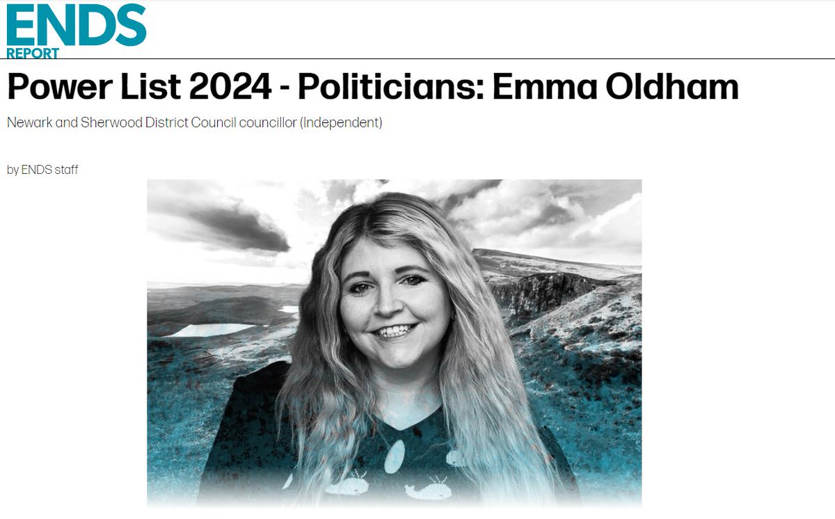 Feeling deeply honoured to be named one of the UK's Top 50 Political Change-makers by @TheENDSReport. Grateful for the opportunity to represent Newark and Sherwood's vibrant community, younger women in politics, and those balancing politics and work. endsreport.com/article/187241…