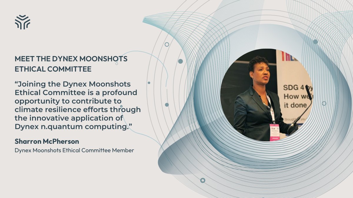 A warm welcome to @McSharron, a distinguished global leader who has joined the Dynex Moonshots Ethical Committee! With her guidance, we're setting new standards in ethical #innovation for @dynexcoin n.quantum computing. Sharron is a vanguard in #climate and development finance,