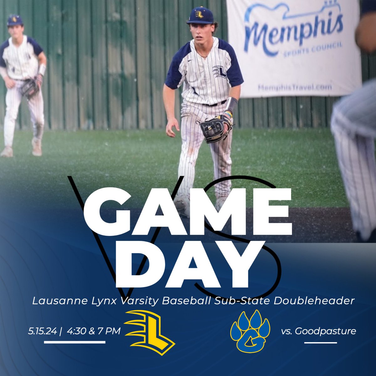 Game Day! Baseball is in sub-state action tonight at Gagliano against Goodpasture. Bonus: It's a doubleheader! #LetsGoLynx #BeGreat