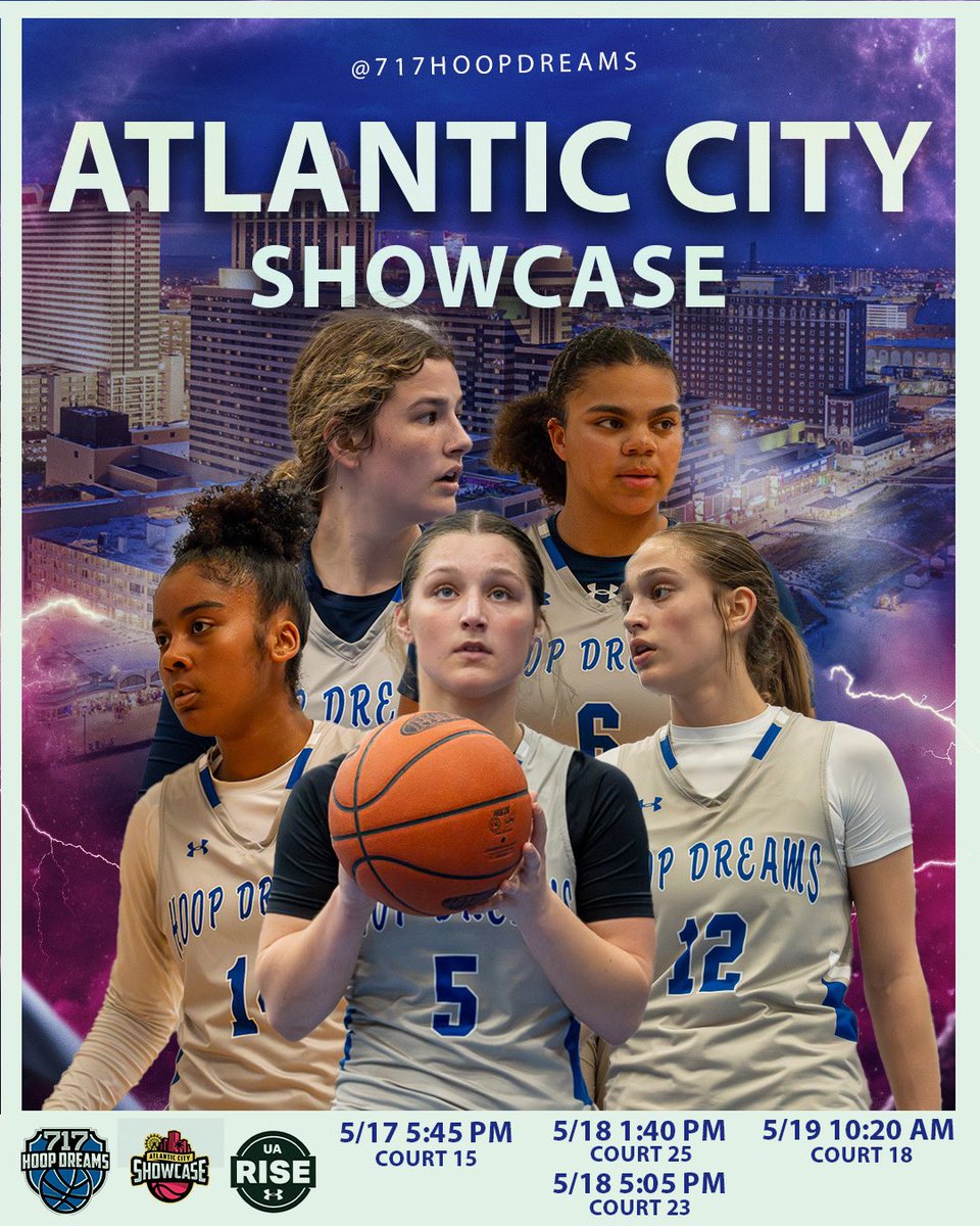 Next stop Atlantic City. 
2 goals. Win games, pickup offers.
What you need. Shooters? Point Guards? Slashers? Post Players? Leaders? We got it. Class of 2025.