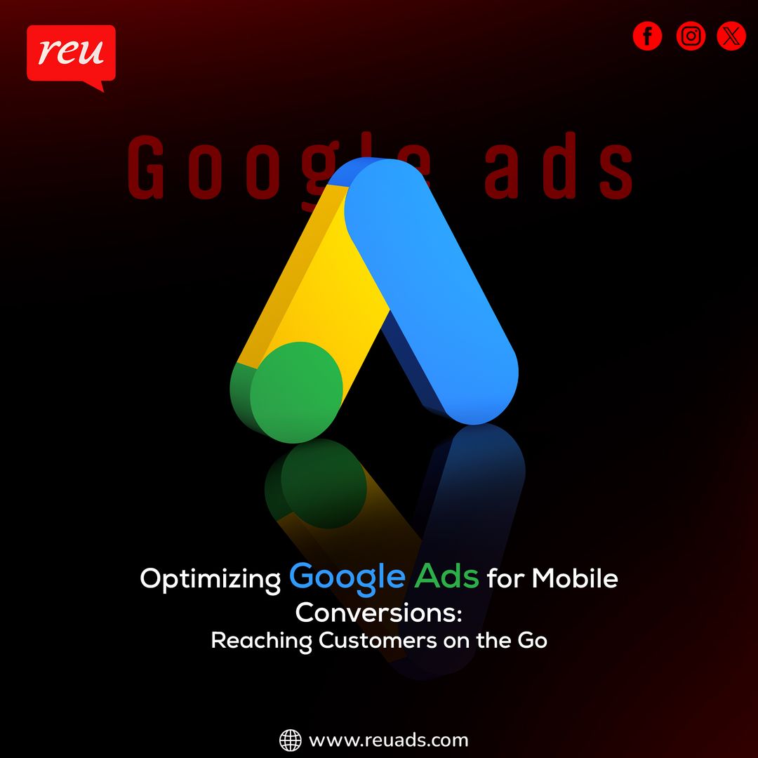 #MobileMarketing: Reach customers on the go with optimized Google Ads. Boost conversions and engagement today! #MobileConversions #GoogleAds #MobileMarketing #DigitalAdvertising #MobileOptimization #CustomerEngagement #OnTheGoAds #MobileAds #AdOptimization #ReuAds