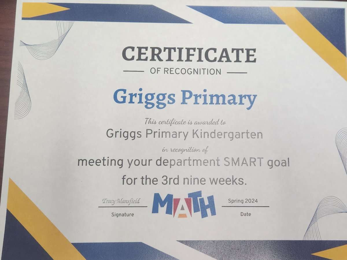 Hard work pays off! Our Griggs kinder teachers and students have been working hard and it shows! I am one proud IS! @SibrianLeticia @Griggs_AISD @