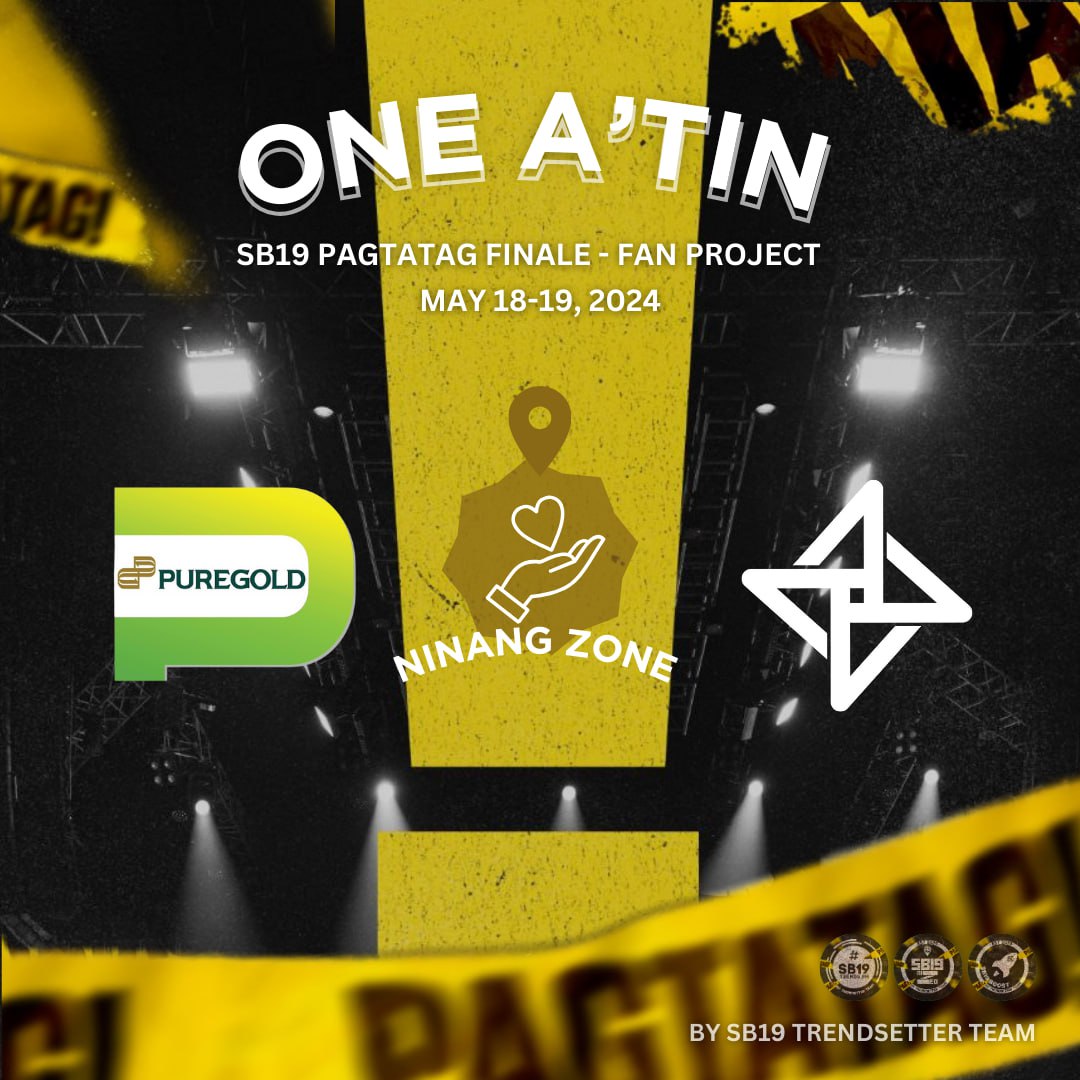 PAGTATAG FINALE: ONE A'TIN!

In partnership with Ninang @Puregold_PH, the SB19 Trendsetter Team brings you, NINANG ZONE! 💚

A'TIN! Drop by and claim your Puregold Goodie Bags on May 18 & May 19! ✨

Stay tuned for more details! 😉

@SB19Official #SB19 
#OneATINPagtatagFinale
