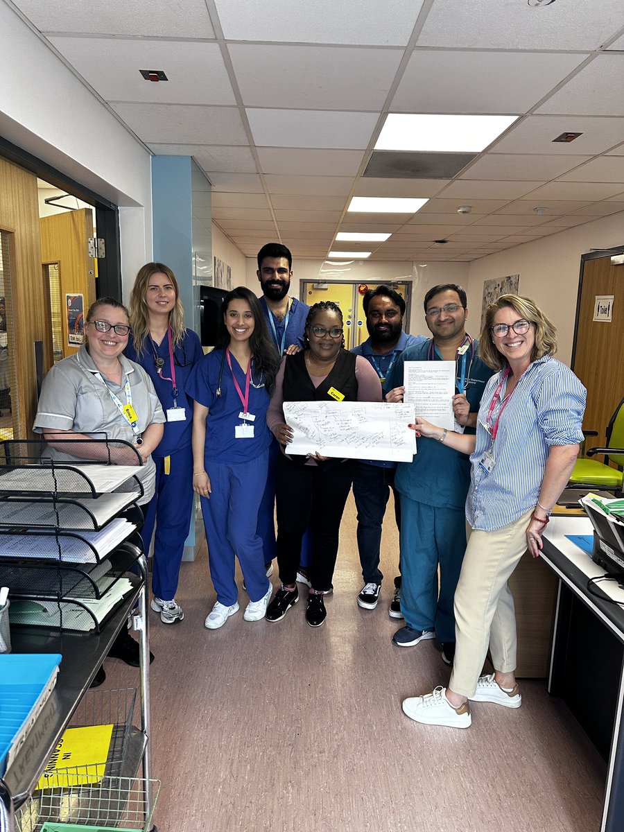 We had an amazing and engaging time today while getting some change ideas from the ACU team members at QEH for the unit’s Quality Improvement Project. #QiTwitter #improvingtogether