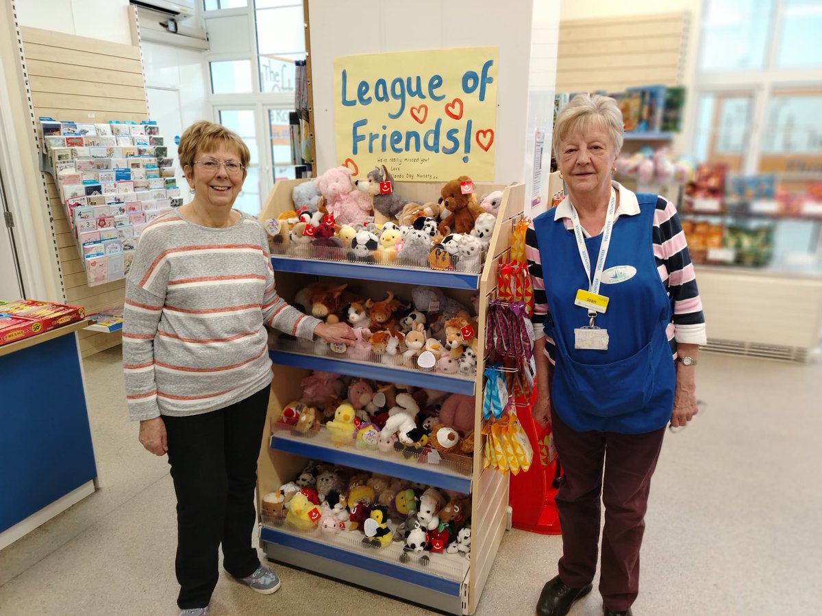 Lovely Jan and Joan are two of the kind-hearted volunteers at The League of Friends for St Helier Hospital shop and tea bar. They have an incredible 27 years of service between them. Thank you both ♥️ More about the charity & volunteering visit here epsom-sthelier.nhs.uk/our-shop-tea-b…