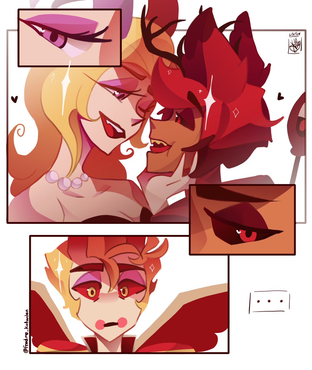 ✨~I can be a better boyfriend than him~✨

(I don't know what possessed me to make this but I like Dom Women and Sub Men so ¯\_(ツ)_/¯)

#HazbinHotel #HazbinHotelLilith #HazbinHotelAlastor #HazbinHotelLucifer