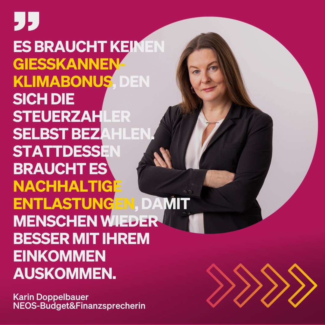 Mit dem #Klimabonus versuchen ÖVP und Grüne, sich auf Kosten der Jungen Stimmen zu erkaufen und hängen ihnen völlig unverantwortlich einen immer größeren Schuldenrucksack um. Mit der ewigen Subventionitis muss endlich Schluss sein!