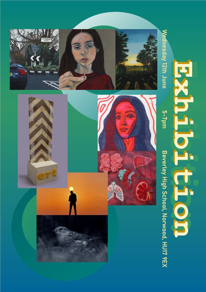 BeverleyHighArt's tweet photo. Come and see our students' fantastic work! @beverleyj6 @bevgrammarart @BeverleyHigh #GCSEart #GCSEphotography #GCSEtextiles #GCSEDT #Alevelart #Alevelphotography #Aleveltextiles #AlevelDT https://t.co/5kXMpOKh9o