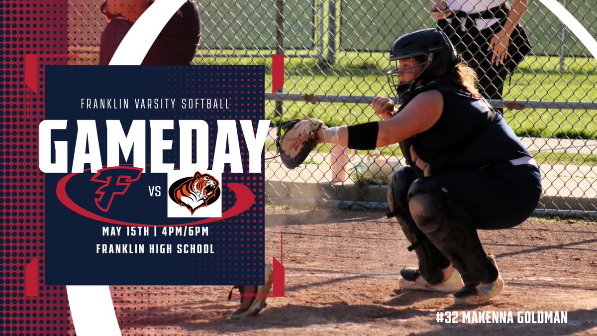 Today we host the Belleville Tigers for a @KLAASports East Division match up. Doubleheader begins at 4pm! Come up and support our @fhspatriots 🥎!