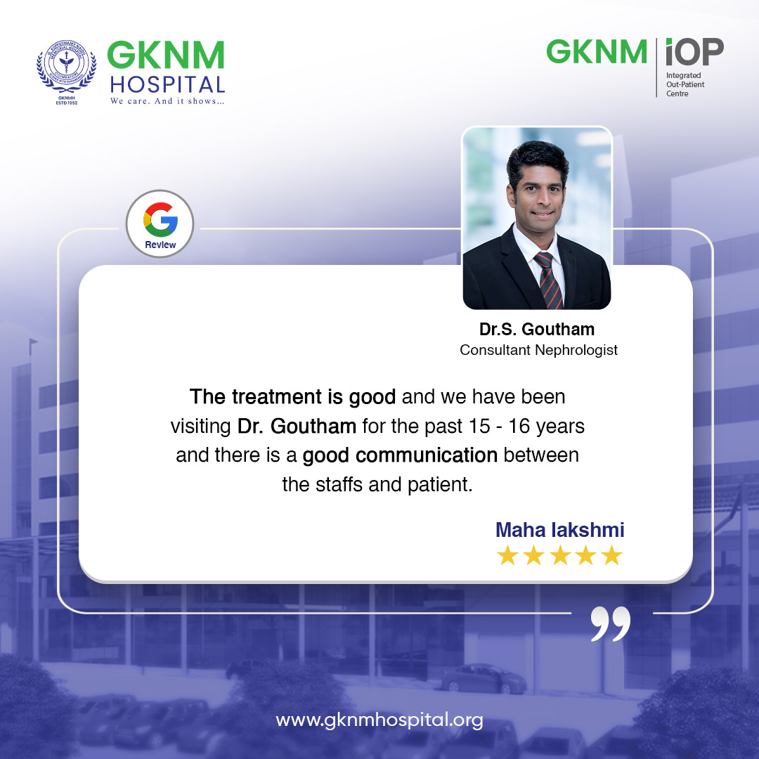 Another happy patient! Big thanks to Dr. Goutham for providing the best treatment and care. #GKNMStories #PatientTestimonial #PatientReview #PatientFeedback #Testimonial #Happypatients #GKNMIOP #GKNM #GKNMH #GKNMHospital