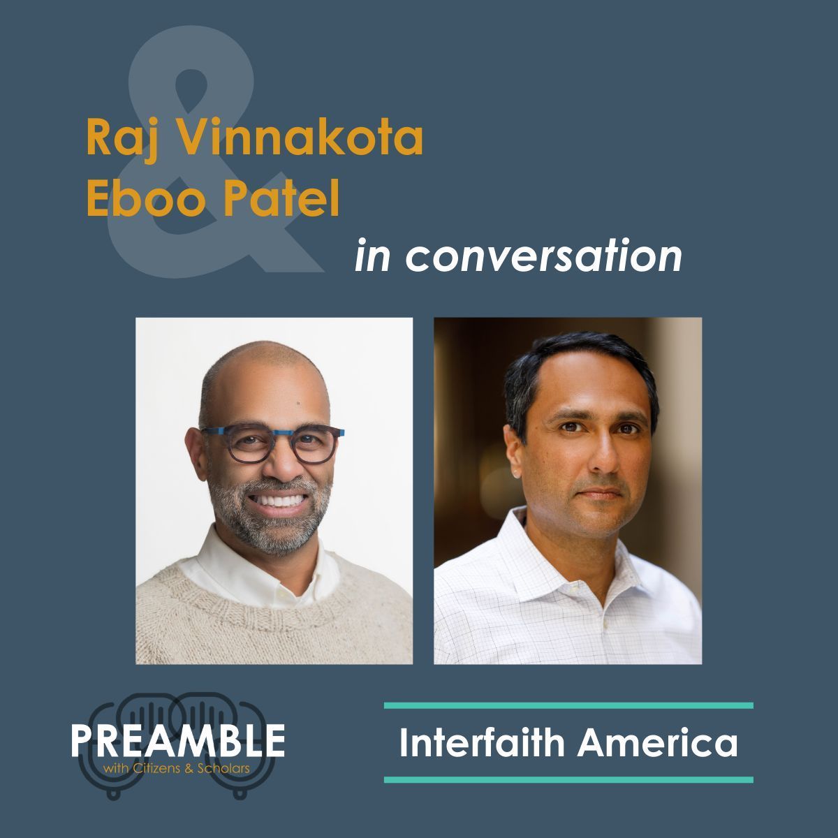 A NEW episode of Preamble is out now! 📜 Raj sits down w/@EbooPatel, president & founder of @interfaithusa. They discuss pluralism, architects vs. arsonists in creating social change + the role of youth sports in a civil society. Watch the conversation: buff.ly/3ykpPEO