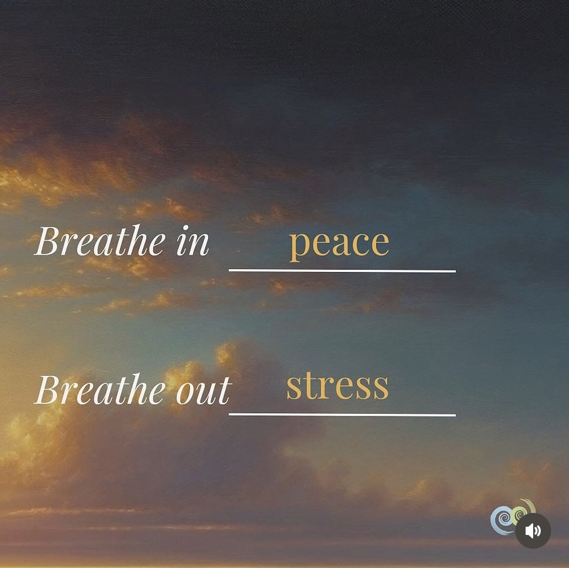 Adding a mantra to your breath practice can be helpful and supportive. Breathe in peace (visualize peace entering your mind-body) and breathe out stress (visualize stress leaving your mind/body) is an example. Notice how this feels. #MindfulnessMoment #Mantra #Peace #Breathwork